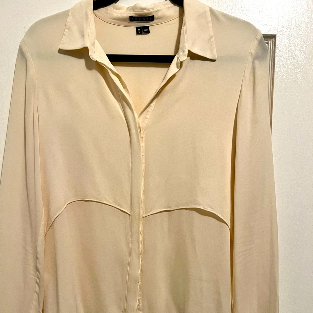 Off white theory silk shirt
